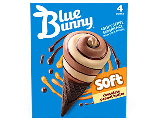 Soft Cones  Chocolate Peanut Butter