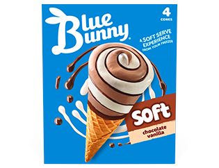 Soft Cones  Chocolate Vanilla